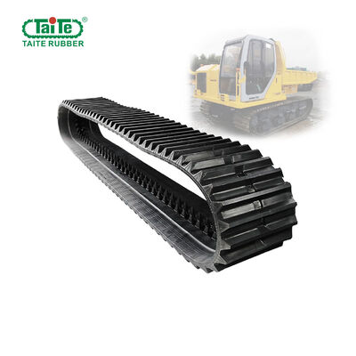 Harga yang bagus Jalur Karet Berkelanjutan Kuat untuk Komatsu CD60R dengan Ukuran 600x100x82, Panjang 8200MM, dan Bahan Kabel Karet dan Baja on line