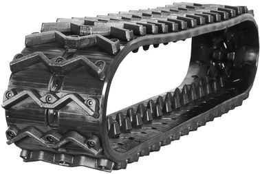 Harga yang bagus 230mm Rubber Tracks dengan Pola Baja Untuk Robo Vario Otomatis Mower Lapangan on line