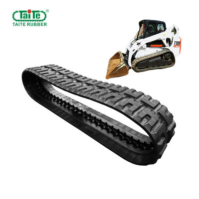 Harga yang bagus Skid Steer Karet Continuous Tracks 320x86BCx49 Untuk BOBCAT Skid Loader T190C- Profil Dengan Lebih Sedikit Kerusakan Tanah on line
