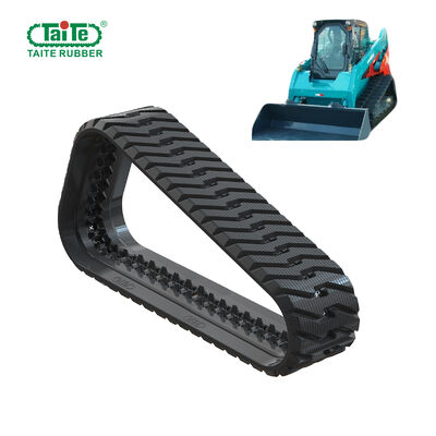 Harga yang bagus 450x86BLx56 Track Loader Rubber Track, Skid Steer Rubber Tracks Untuk Sunward SWTL 4510/4518 Dengan Kabel yang Ditingkatkan on line