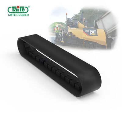 Harga yang bagus Cat Asphalt Paver Rubber Tracks Flat Track Anti Suhu Tinggi Dan Tahan Lama on line