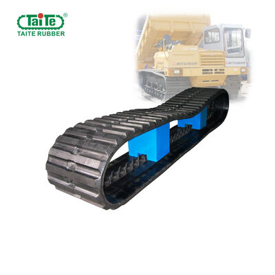 Harga yang bagus 800x150x68mm Steel Cord Reinforced Dumper Rubber Tracks Kompatibel dengan Mitsubishi LD-1000 Carrier on line
