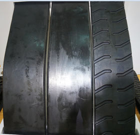 Harga yang bagus Cat Asphalt Paver Rubber Tracks Flat Track Anti Suhu Tinggi Dan Tahan Lama on line